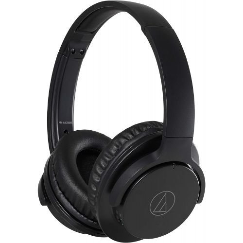 오디오테크니카 Audio-Technica ATH-ANC500BTBK QuietPoint Wireless Active Noise-Cancelling Headphones, Black