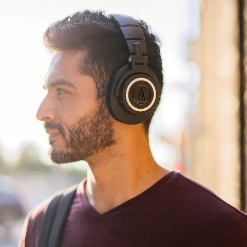 오디오테크니카 [아마존베스트]Audio-Technica ATHM50XBT Wireless Bluetooth Over-Ear Headphones, Black