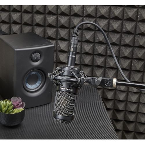 오디오테크니카 [아마존베스트]Audio-Technica AT2035 Cardioid Condenser Microphone, Perfect for Studio, Podcasting & Streaming, XLR Output, Includes Custom Shock Mount