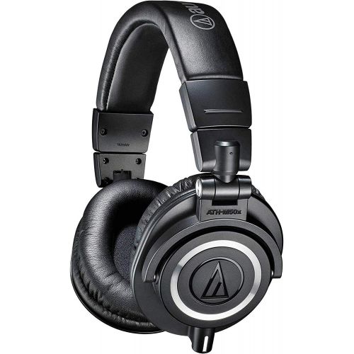 오디오테크니카 [아마존베스트]Audio-Technica ATH-M50x Professional Studio Monitor Headphones, Black, Professional Grade, Critically Acclaimed, With Detachable Cable