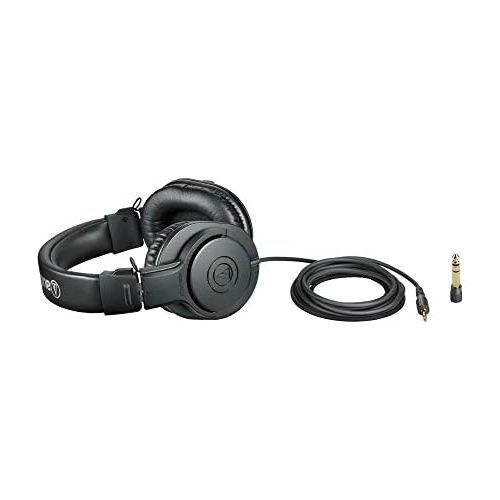 오디오테크니카 [아마존베스트]Audio Technica ATH-M20x DJ Headphones for Studio & Stagg Microphone Cable 3 m - 1x XLR Male - 1x XLR Female - Black