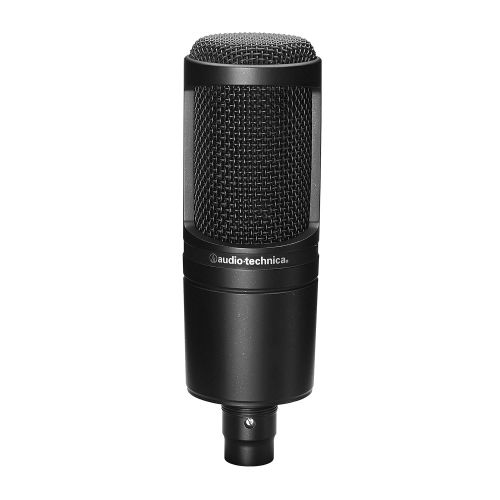 오디오테크니카 Audio-Technica AT2020 Cardioid Condenser Studio XLR Microphone, Black