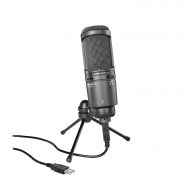 Audio-Technica AT2020USB+ Cardioid Condenser USB Microphone, White