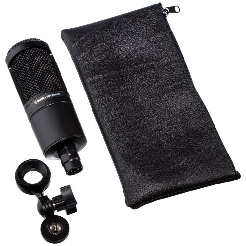 오디오테크니카 Audio-Technica AT2020 Cardioid Condenser Studio Microphone Bundle + Pop Filter