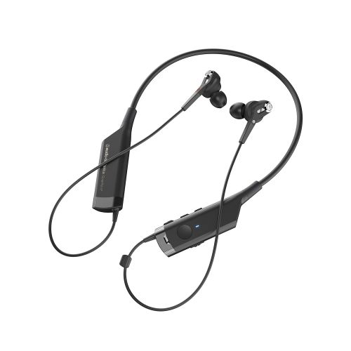 오디오테크니카 Audio-Technica ATH-ANC40BT QuietPoint Active Noise-Cancelling Bluetooth Wireless In-Ear Headphones with In-Line Mic & Control