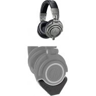 Audio-Technica ATH-M50x Professional Monitor Headphones, Gun Metal with Bluetooth Adapter and Amplifier