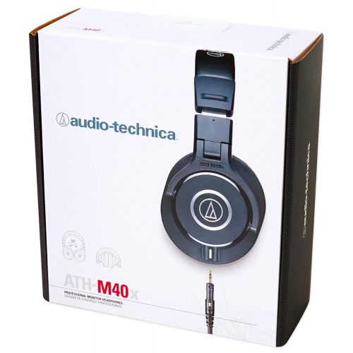 오디오테크니카 Audio-Technica Audio Technica ATH-M40x Studio Monitor Headphones ATHM40x+Foam Isolation Shield