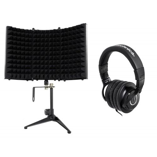 오디오테크니카 Audio-Technica Audio Technica ATH-M40x Studio Monitor Headphones ATHM40x+Foam Isolation Shield