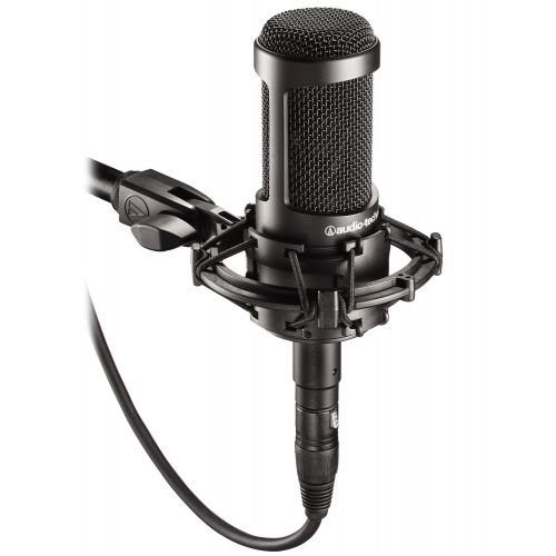 오디오테크니카 Audio-Technica Audio Technica AT2035 Microphone with Focusrite Scarlett Solo USB Audio interface (2nd Gen), Knox Mic Desktop Boom Arm, Pop Filter & XLR Cable
