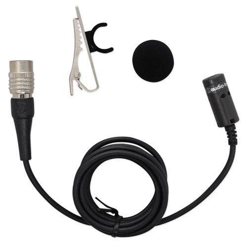 오디오테크니카 Audio-Technica Audio Technica AT829CW Condenser Lavalier Microphone Mic + Samson Headphones