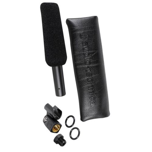 오디오테크니카 Audio-Technica Audio Technica AT875R Short Shotgun Condenser Microphone + Studio Headphones