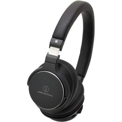 오디오테크니카 Audio-Technica ATH-SR5BTBK Bluetooth Wireless On-Ear High-Resolution Audio Headphones, Black