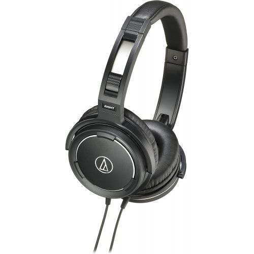 오디오테크니카 Audio-Technica Audio Technica AUD ATHWS55BK Solid Bass Audio Headphones