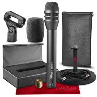 Audio-Technica BP4001 Handheld Microphone for Speech with Xpix 6” Microphone Stand, Cable, and Microfiber Cloth