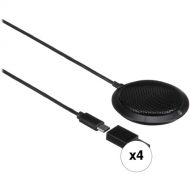 Audio-Technica Consumer ATR4697-USB Omnidirectional Condenser Boundary Microphone (4-Pack)