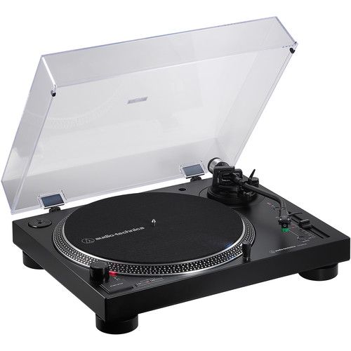  Audio-Technica Consumer AT-LP120XBT-USB Stereo Turntable with USB and Bluetooth, and Two Bluetooth Speakers Kit (Black)