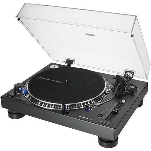  Audio-Technica Consumer AT-LP140XP Direct Drive Professional DJ Turntable Kit with Monitors