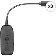 Audio-Technica Consumer ATR2x-USB 3.5mm to USB 2.0 Type-C Audio Adapter (3-Pack)