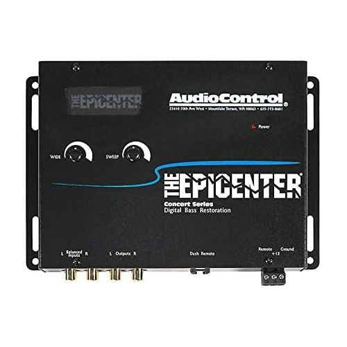  AudioControl The Epicenter Bass Booster Expander & Bass Restoration Processor with Remote (Black)
