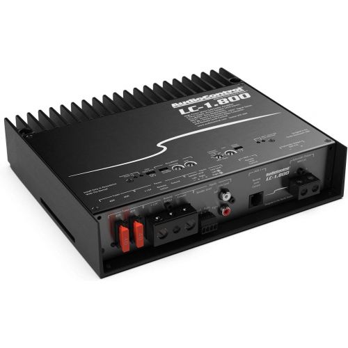  AudioControl LC-1.800 High-Power Mono Subwoofer Amplifier with Accubass, ACR-1 Dash Remote, and Wiring Kit