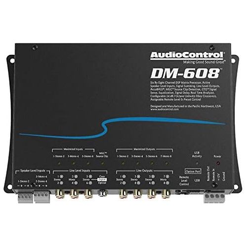  AudioControl DM-608 6 by 8 Channel Matrix Digital Signal Processor