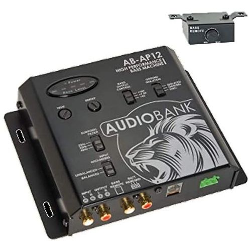  [아마존베스트]Audiobank High Performance Bass Machine - AB-AP12 - with Subwoofer Bass Control Features/Bass Equalization Circuit/Dash Mount Remote Control and Bass Indicator