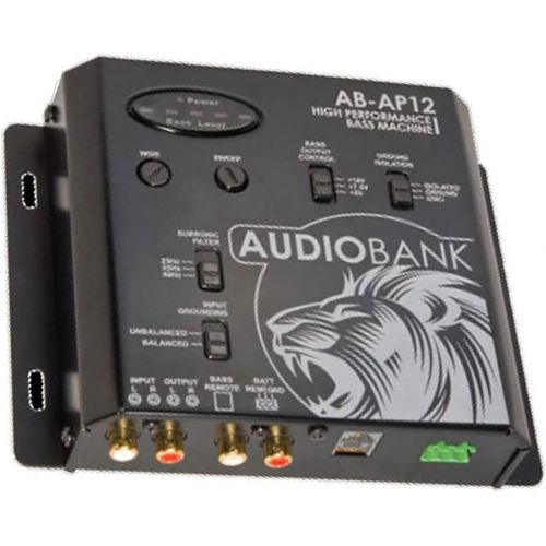  [아마존베스트]Audiobank High Performance Bass Machine - AB-AP12 - with Subwoofer Bass Control Features/Bass Equalization Circuit/Dash Mount Remote Control and Bass Indicator