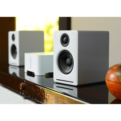  Audioengine A2+ Wireless Bluetooth Speaker System (Hi-Gloss White, Pair)