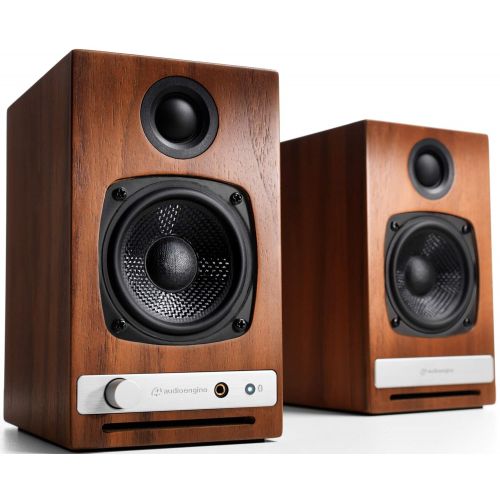  Audioengine HD3 60W Wireless Powered Desktop Speakers, Bluetooth aptX HD, USB 24-Bit DAC & Analog Amplifier (Walnut)