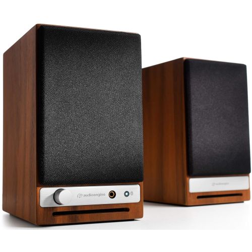  Audioengine HD3 60W Wireless Powered Desktop Speakers, Bluetooth aptX HD, USB 24-Bit DAC & Analog Amplifier (Walnut)