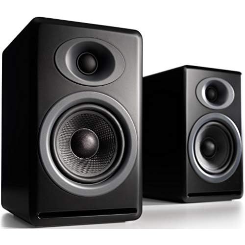  Audioengine P4 Passive Bookshelf Speakers Home Stereo High-Performing 2-Way Desktop Speakers (Black)