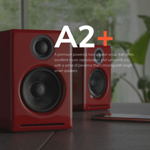  Audioengine A2+ 60W Active Desktop Speaker Integrated DAC & Analogue Amplifier Direct USB connection, 3.5 mm jack and RCA inputs Cable included