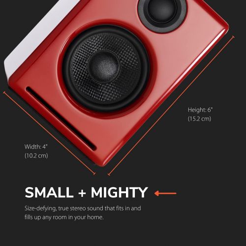  Audioengine A2+ 60W Active Desktop Speaker Integrated DAC & Analogue Amplifier Direct USB connection, 3.5 mm jack and RCA inputs Cable included