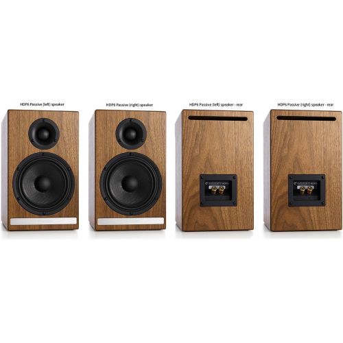  Audioengine HDP6 Passive BookshelfStand-mount Speakers (Pair) - Walnut