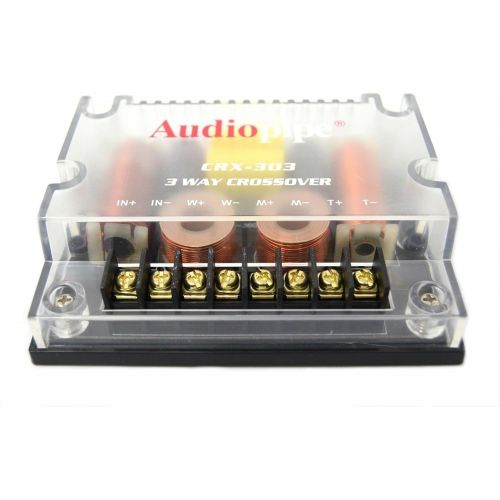  [아마존베스트]Audiopipe 2 PACK 3 way Crossover CRX-303 300 Watts Passive Crossover Car Audio Tweeter