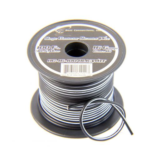  Audiopipe 16 Gauge Primary Remote Wire Solid & Stripe Single Conductor 12 Rolls 100 FT EA