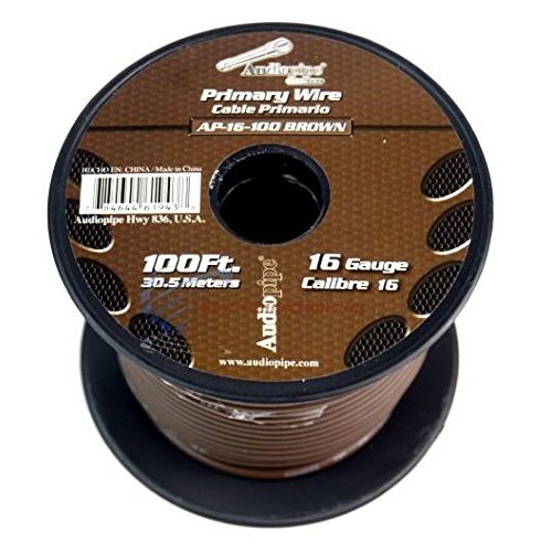  Audiopipe 16 GA 100 FT SPOOLS PRIMARY AUTO REMOTE POWER GROUND WIRE CABLE (8 ROLLS)