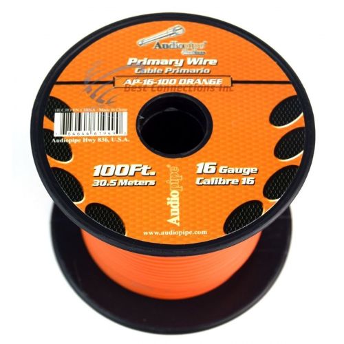  Audiopipe 16 GA 100 FT SPOOLS PRIMARY AUTO REMOTE POWER GROUND WIRE CABLE (11 ROLLS)