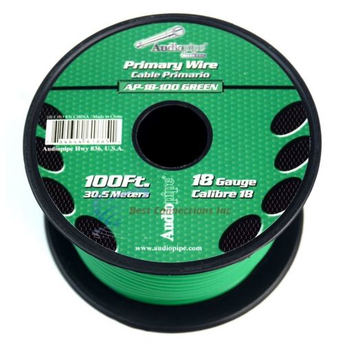 Audiopipe 16 GA 100 FT SPOOLS PRIMARY AUTO REMOTE POWER GROUND WIRE CABLE (11 ROLLS)
