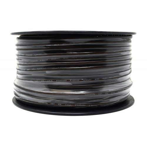  Audiopipe 8 Gauge 250 Feet Black Power Primary Ground Wire Copper Mix Flexible Cable
