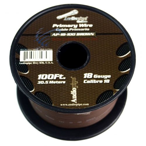  18 GA 100 Feet Audiopipe Primary Power Wire Remote Car Audio Home (11 Rolls)