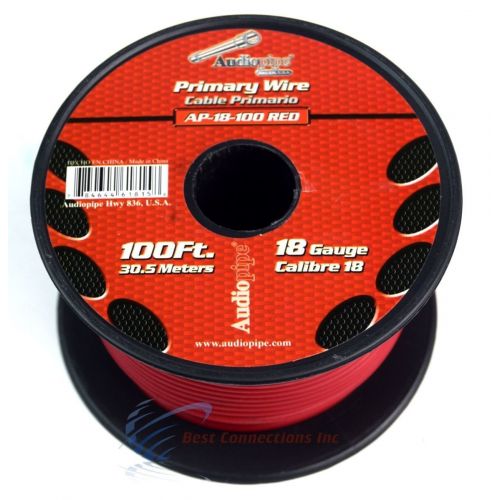  18 GA 100 Feet Audiopipe Primary Power Wire Remote Car Audio Home (11 Rolls)