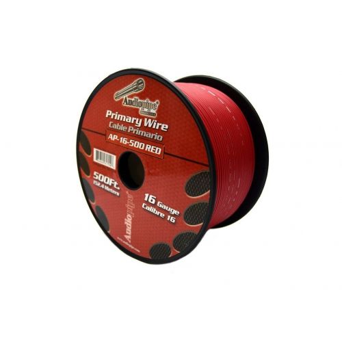  Audiopipe 16 Gauge Red & Black 500 Feet Each Primary Power Wire Remote Car Audio Home