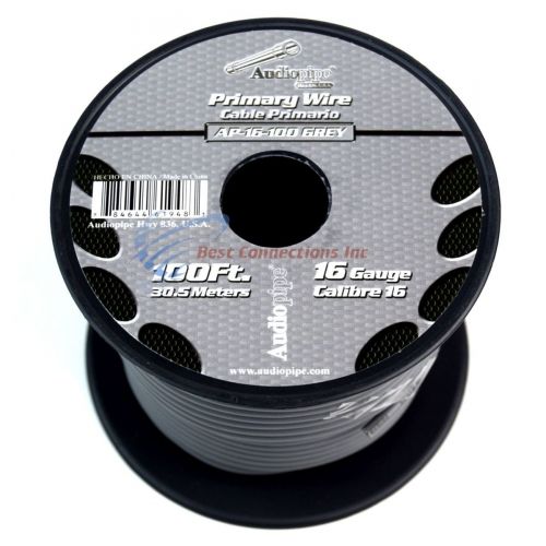  Audiopipe 16 GA 100 FT SPOOLS PRIMARY AUTO REMOTE POWER GROUND WIRE CABLE (10 ROLLS)