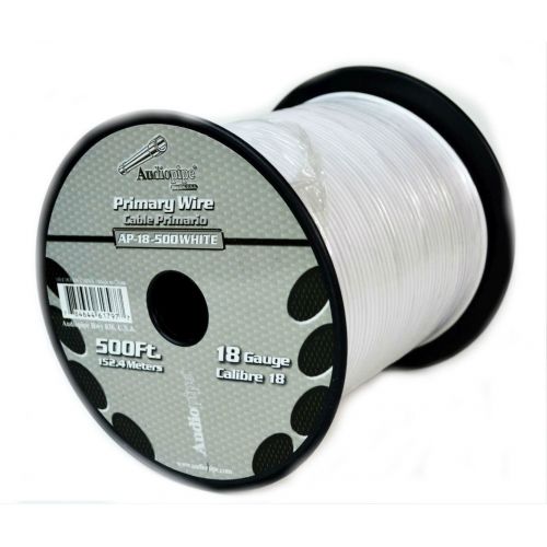  18 GA 500 Feet Audiopipe Primary Power Wire Remote Car Audio Home (4 Rolls)