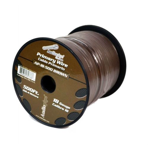  18 GA 500 Feet Audiopipe Primary Power Wire Remote Car Audio Home (4 Rolls)