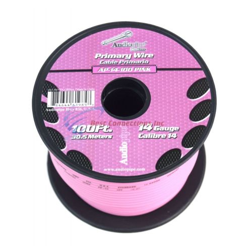  Audiopipe 14 Gauge 18 Rolls 100 FT Spool Primary Remote Wire Single Conductor Copper Clad