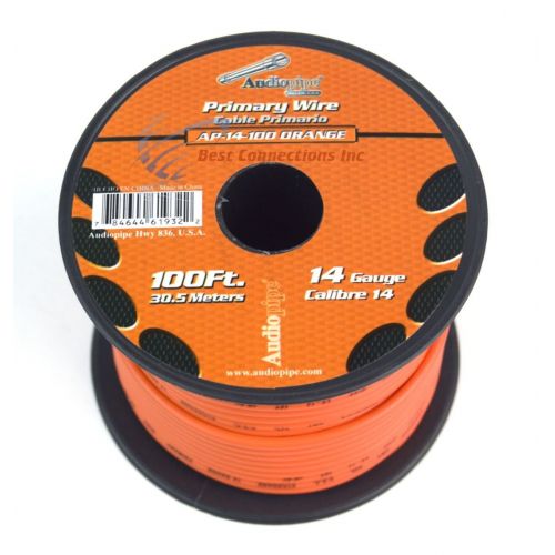  Audiopipe 14 Gauge 18 Rolls 100 FT Spool Primary Remote Wire Single Conductor Copper Clad