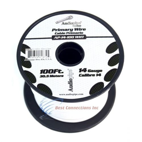  Audiopipe 14 Gauge Primary Remote Wire 13 Rolls 100 FT EA Solid & Stripe Colors Available