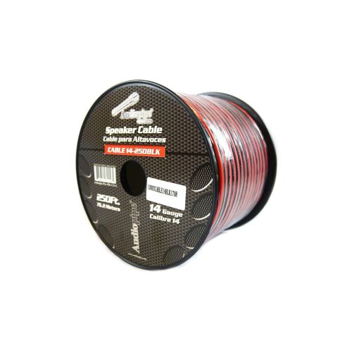  Audiopipe Speaker Wire 14 GA 250 Feet Red Black Stranded Copper Clad Home Audio Sound